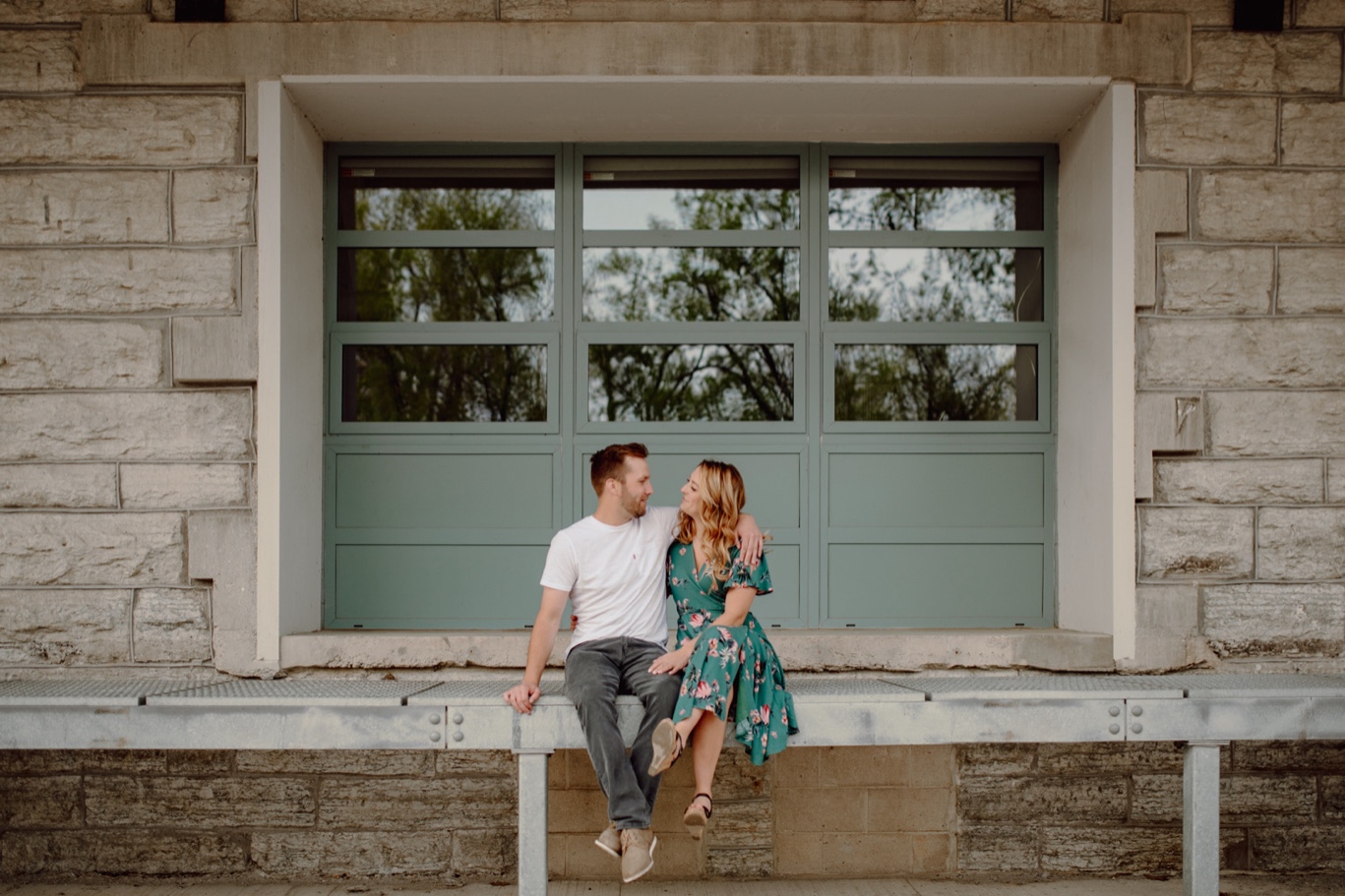Northeast Minneapolis Engagement photos at St.Anthony Main