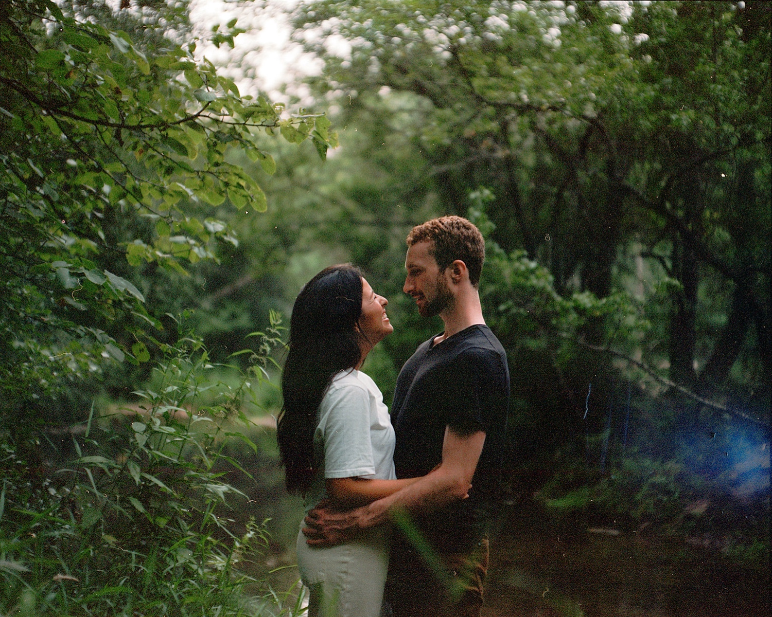 Mamiya Rb67 photos on portra 400. Couples photos on film at Willow River state park.