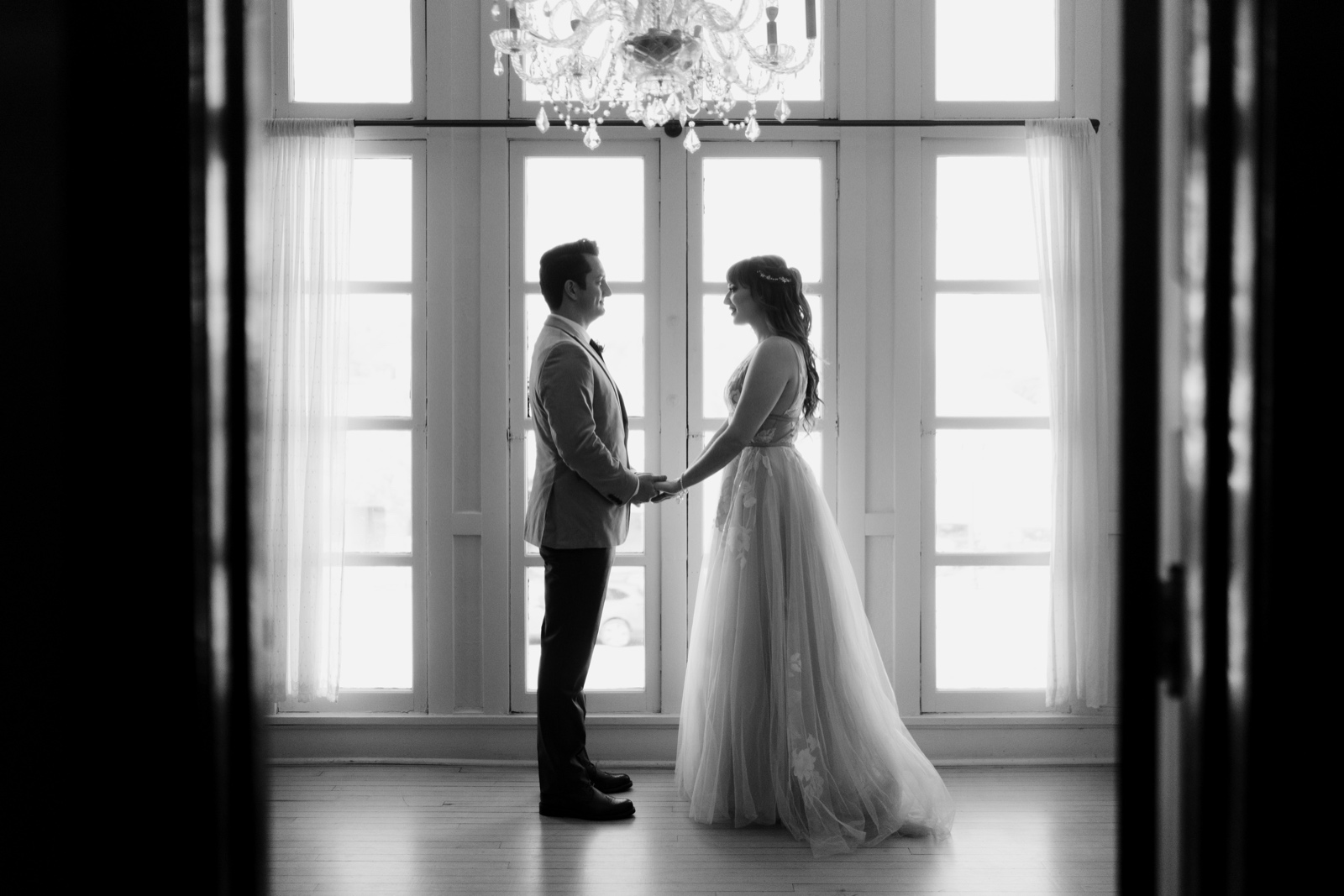 Moody wedding photos of bride and groom at capitol room. Minnesota wedding photographer.