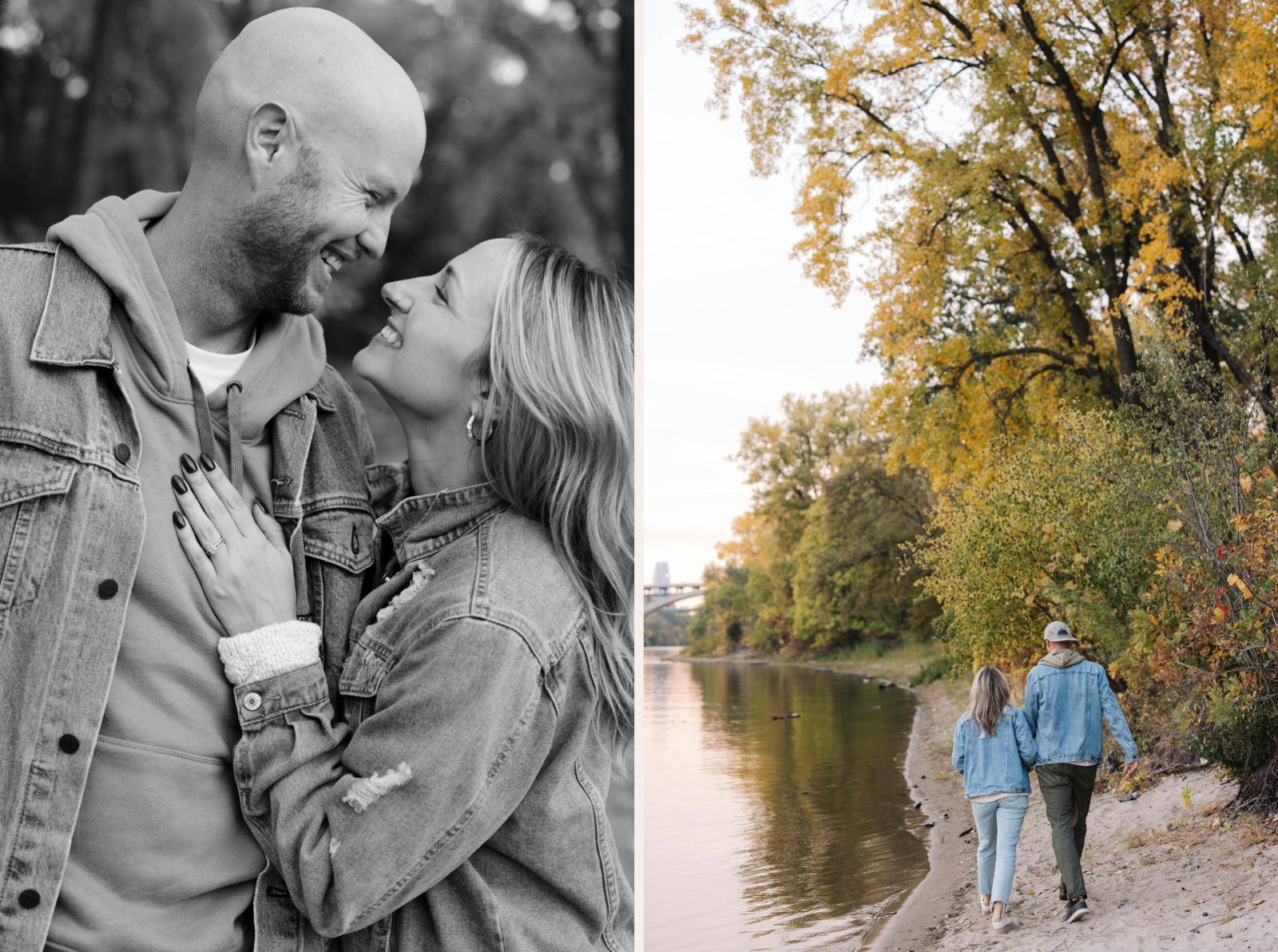 Intimate engagement session in minneapolis minnesota. 