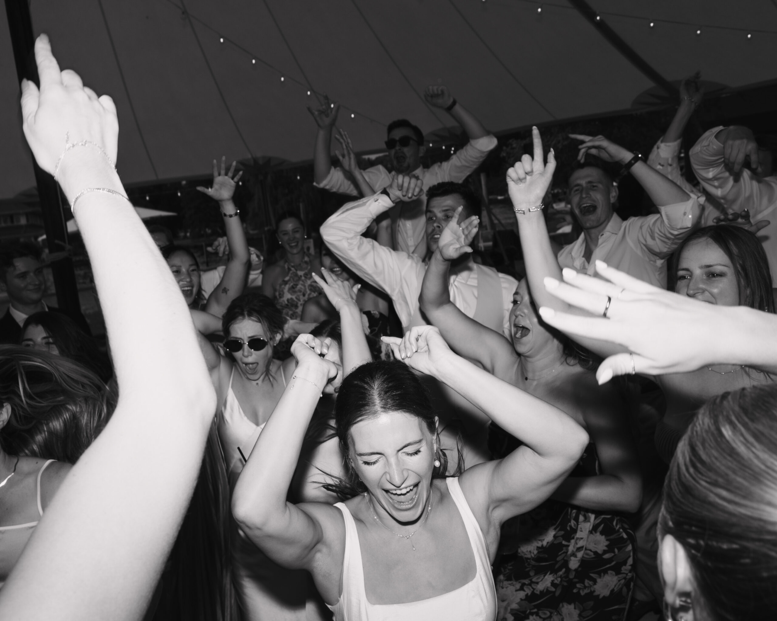 dancing at wedding reception at lake minnetonka yacht club
