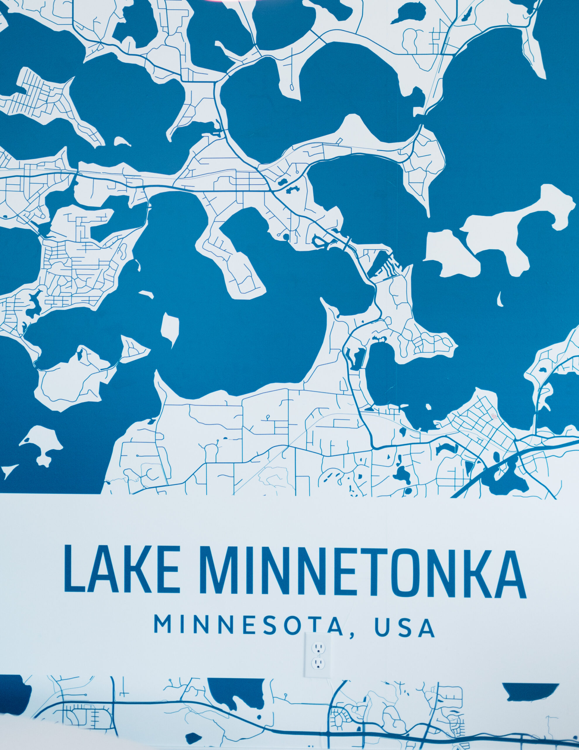 Map of lake Minnetonka to show minnetonka yacht club
