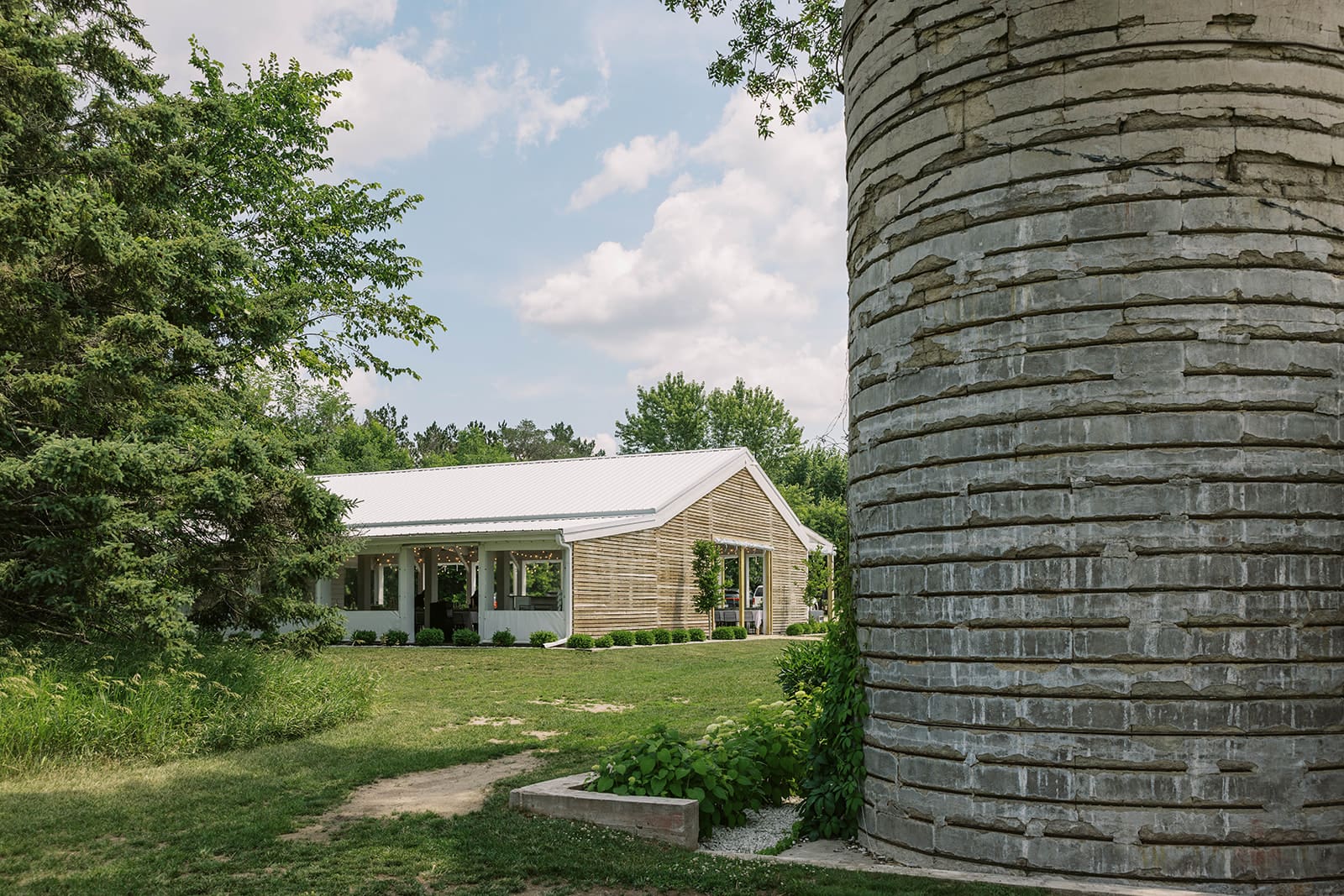 Wedding reception pavilion at Ivory North in Mora, Minnesota. 