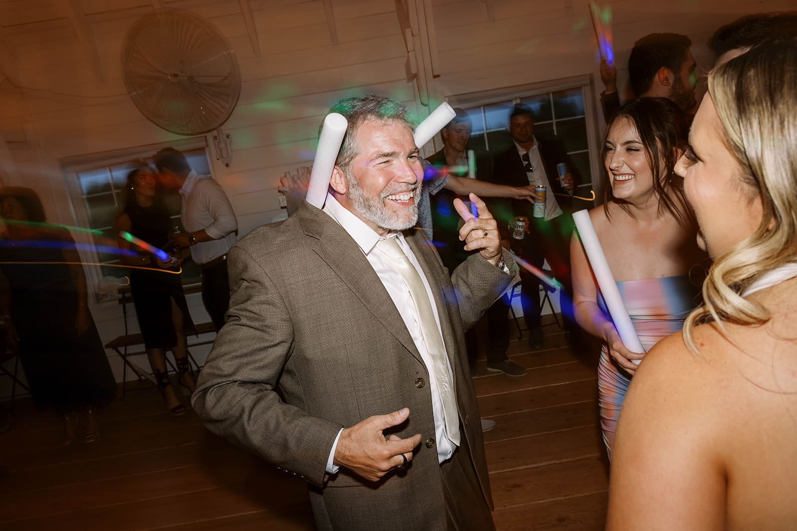 Wedding guest dance floor in the barn at Ivory North, Mora, MN.